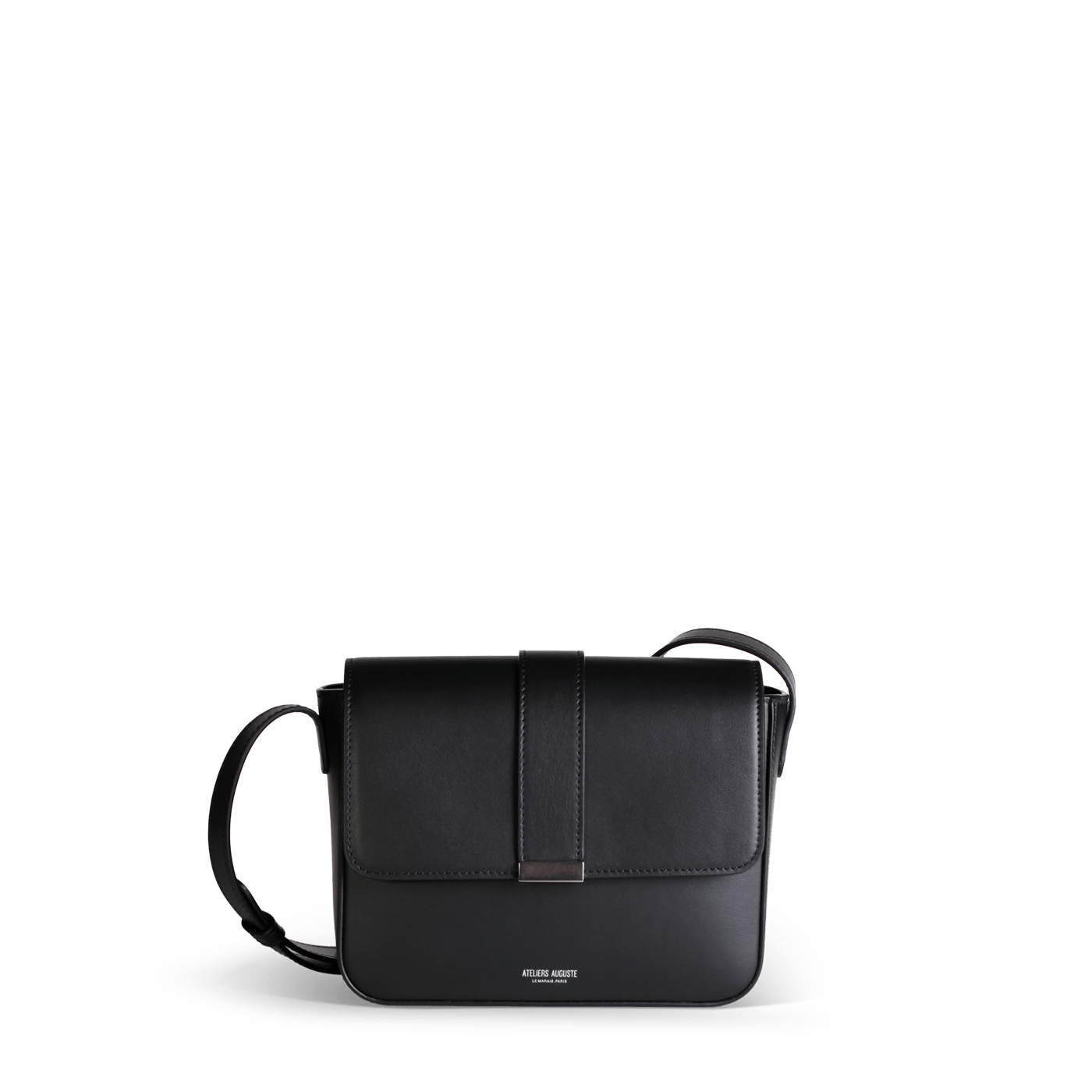Mini Monceau Silver Edition - Black Smooth Leather