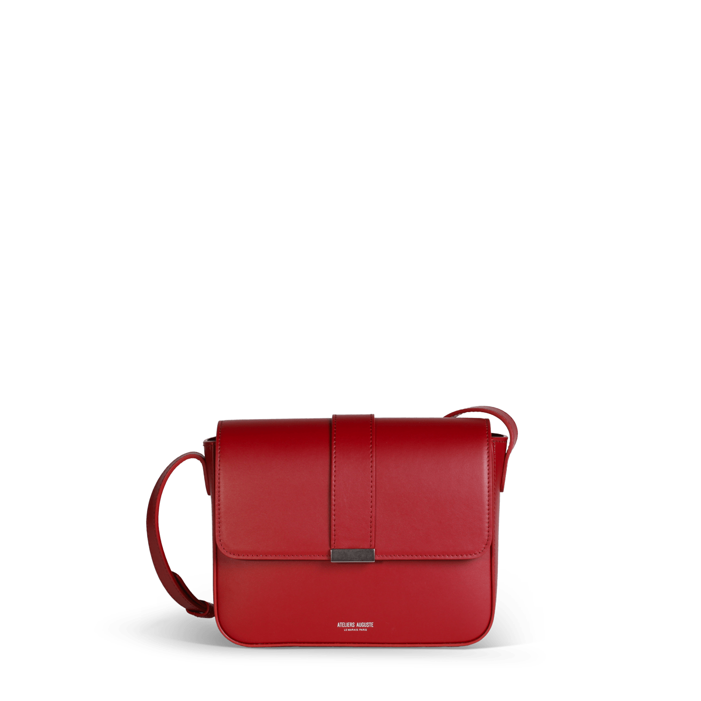 Mini Monceau Silver Edition - Red Smooth Leather