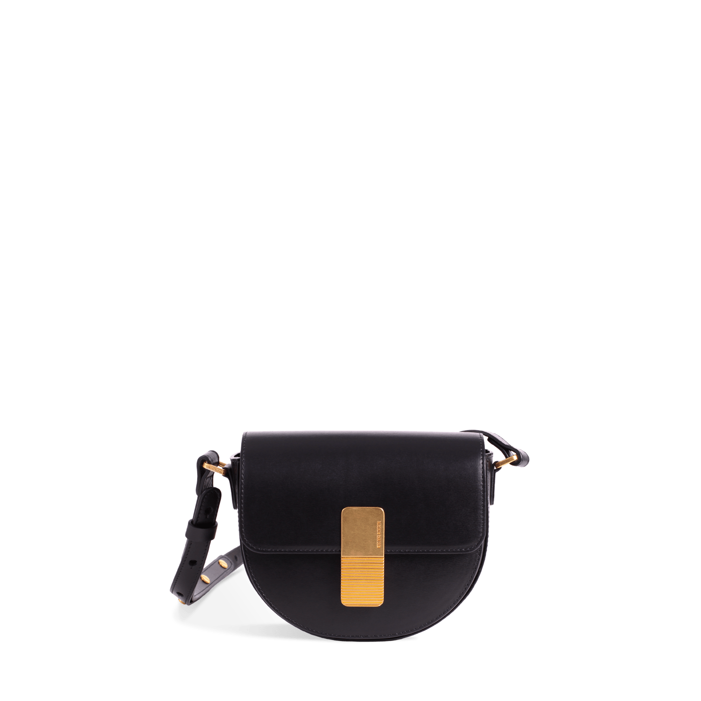 Mini Monceau Crossbody Gold Edition - Black Box Leather with