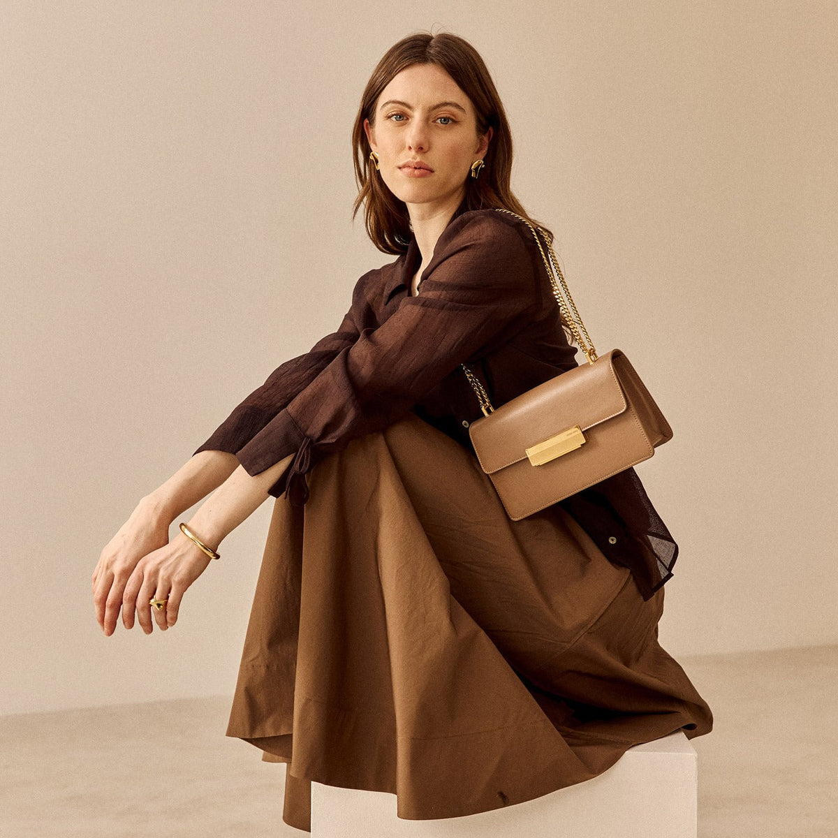 Alma Gold Edition - Taupe Box Leather – Ateliers Auguste