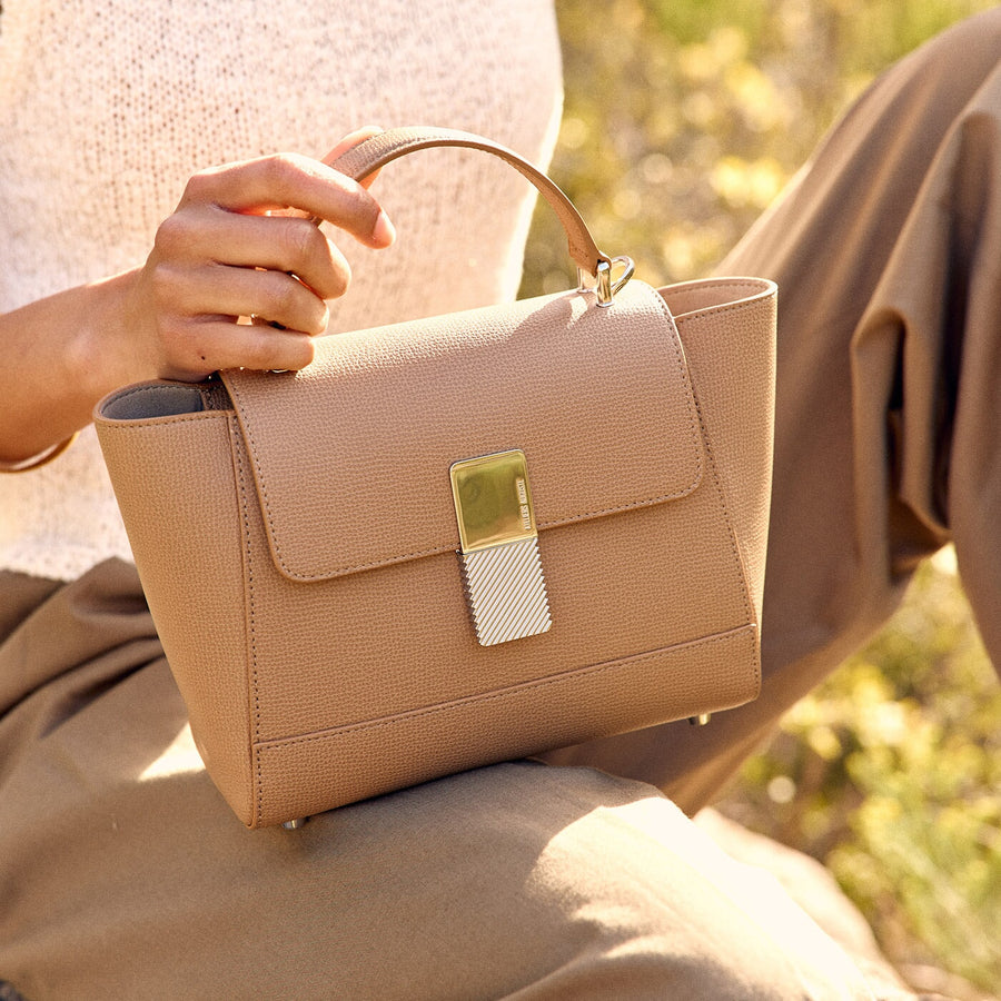Mini Marly Silver Edition - Cuir Grainé Cappuccino Ateliers Auguste