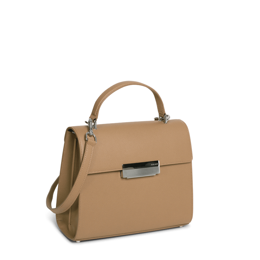 Capucine Silver Edition - Cuir Grainé Cappuccino Ateliers Auguste