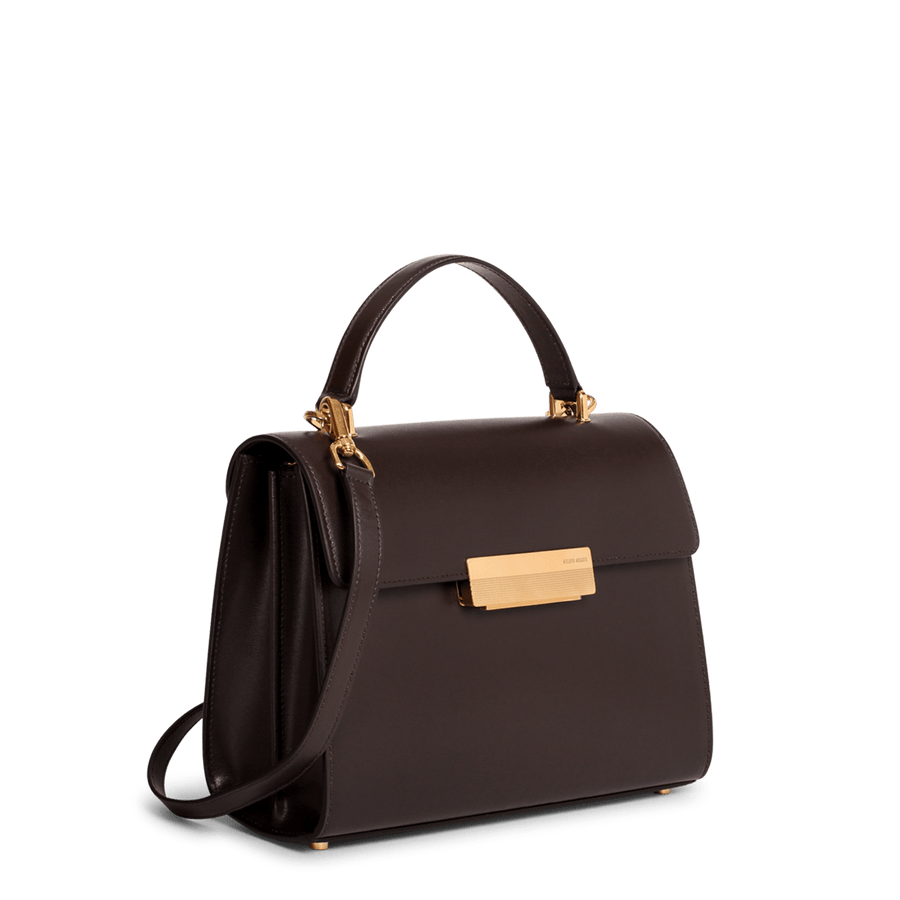 Capucine Gold Edition - Cuir Box Chocolat Ateliers Auguste
