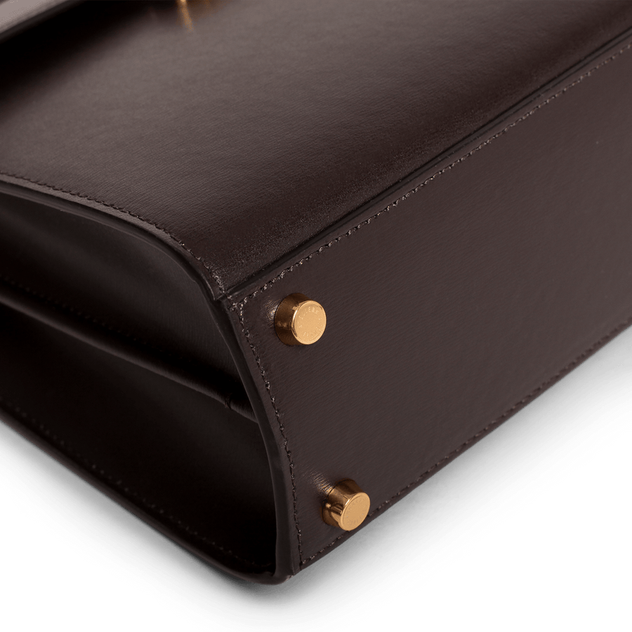 Capucine Gold Edition - Cuir Box Chocolat Ateliers Auguste