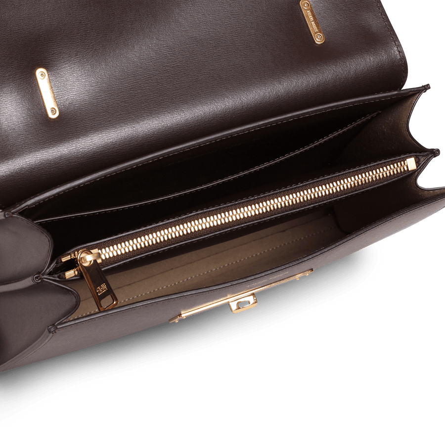 Capucine Gold Edition - Cuir Box Chocolat Ateliers Auguste