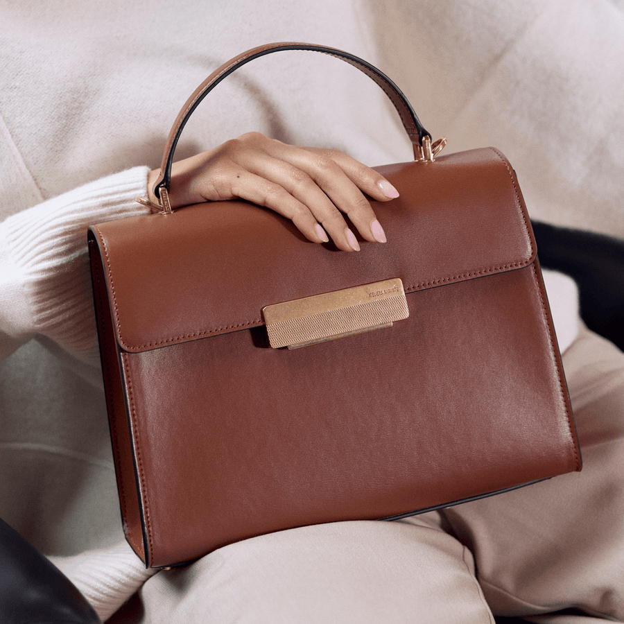 Capucine Gold Edition - Cuir Box Camel Ateliers Auguste