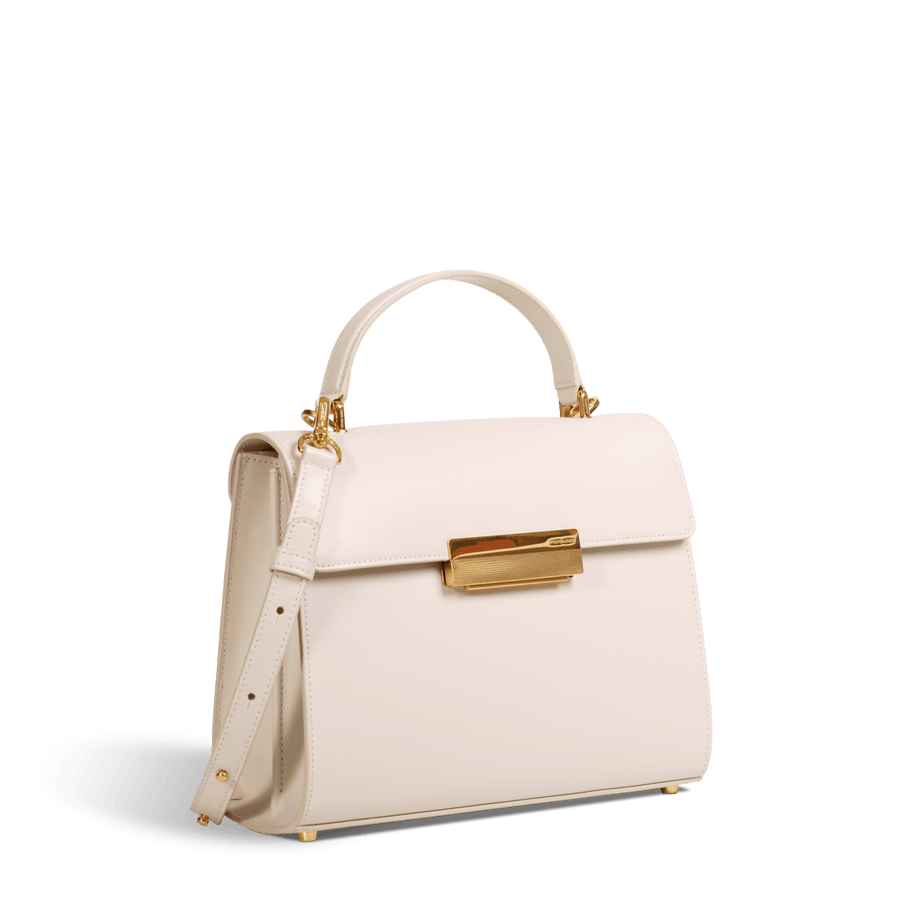 Capucine Gold Edition - Cuir Box Blanc Cassé Ateliers Auguste