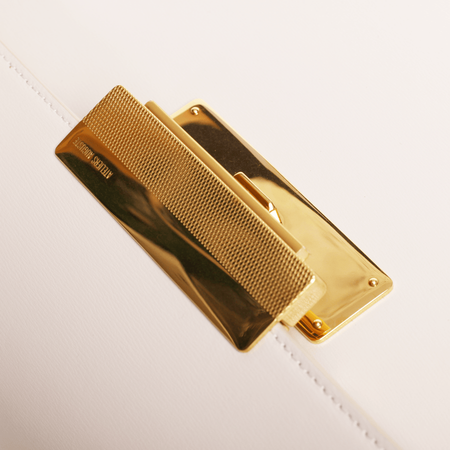 Capucine Gold Edition - Cuir Box Blanc Cassé Ateliers Auguste