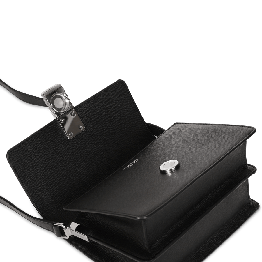 Gabriel Silver Edition - Cuir Grainé Noir Ateliers Auguste