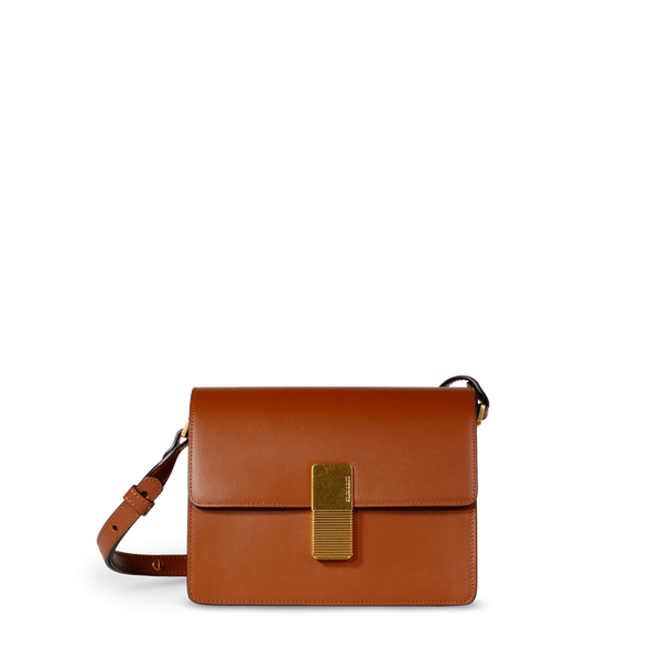 Gabriel Crossbody Bag - Tan Box Leather – Ateliers Auguste