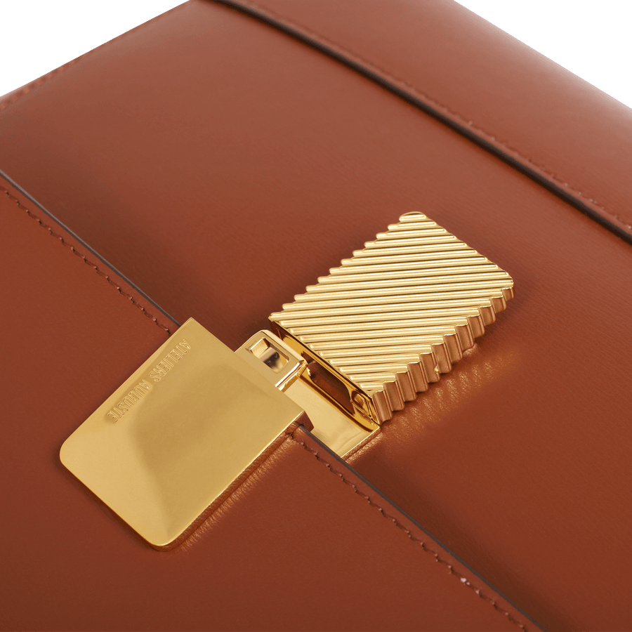 Mini Marly Gold Edition - Cuir Box Camel Ateliers Auguste
