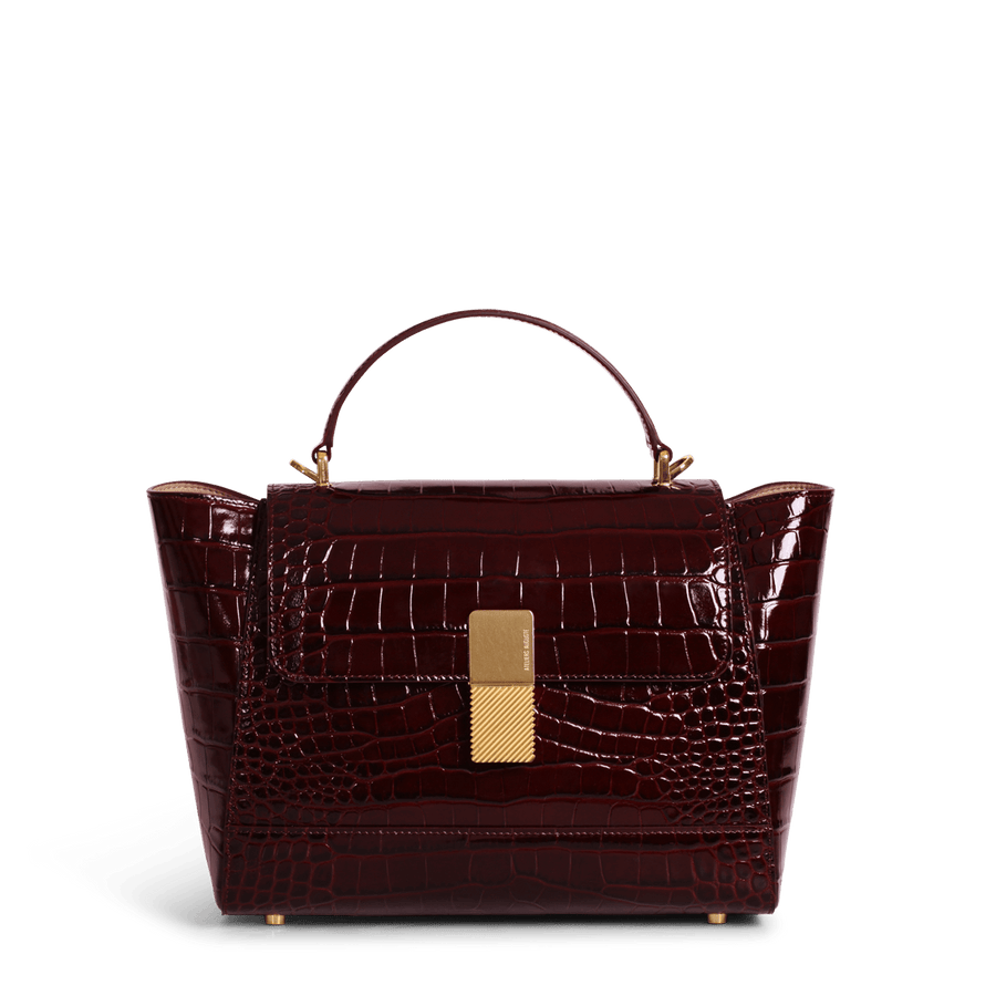 Marly Gold Edition - Cuir Embossé Croco Bordeaux Ateliers Auguste