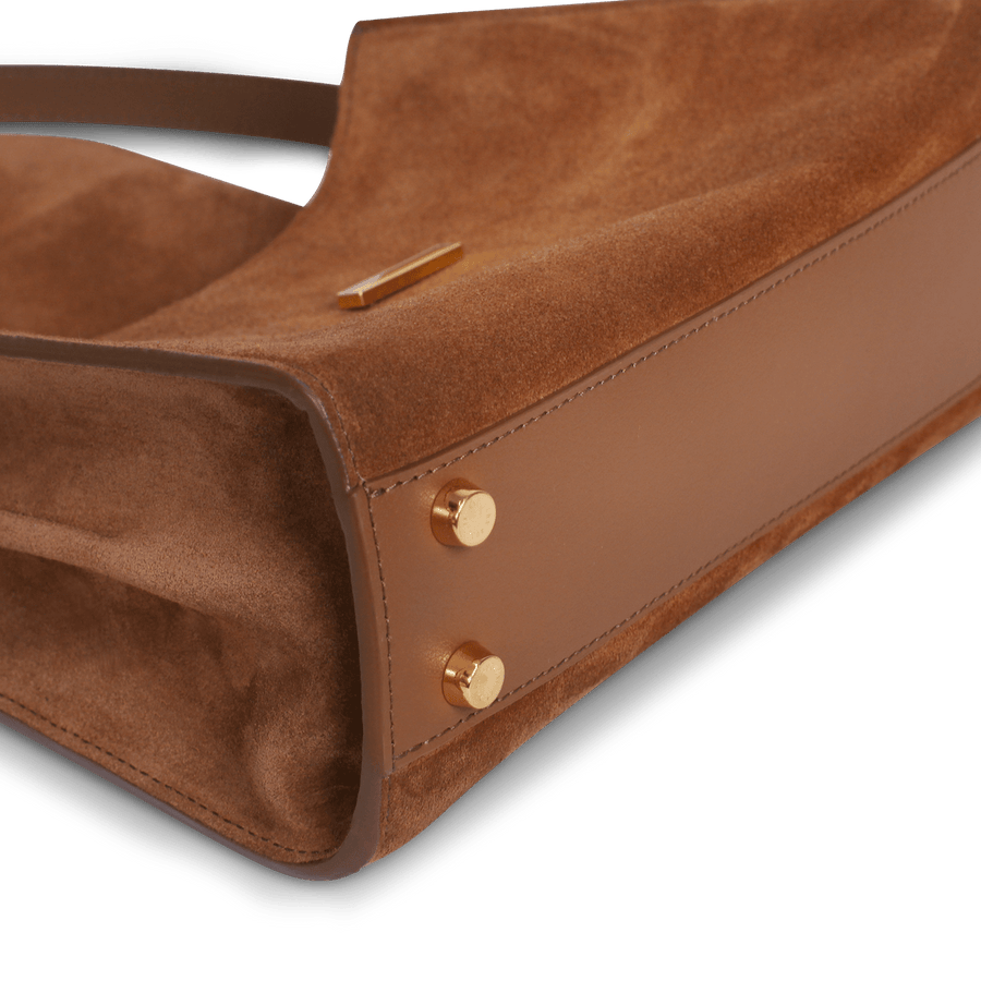 Mini Amelot - Tan Suede Leather – Ateliers Auguste