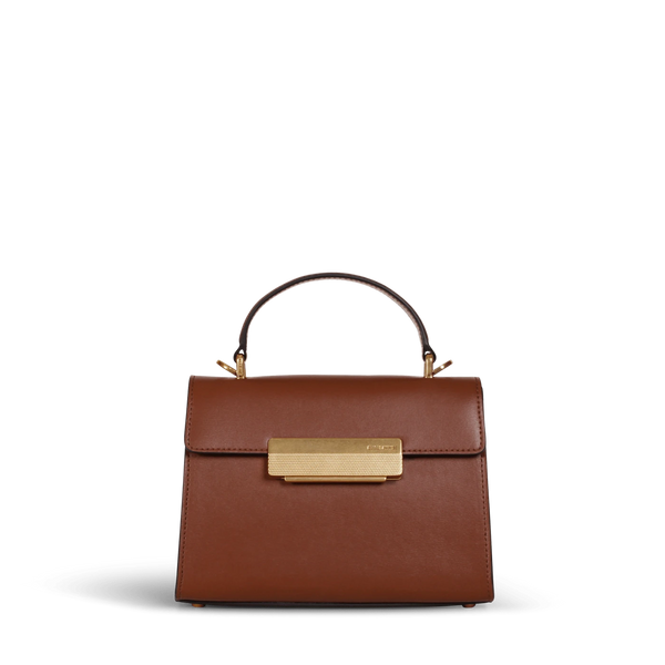 Mini Capucine Gold Edition - Tan Box Leather – Ateliers Auguste