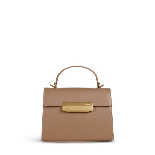 Mini Capucine Gold Edition - Taupe Box Leather – Ateliers Auguste Mini Capucine Gold Edition - Taupe Box Leather – Ateliers Auguste