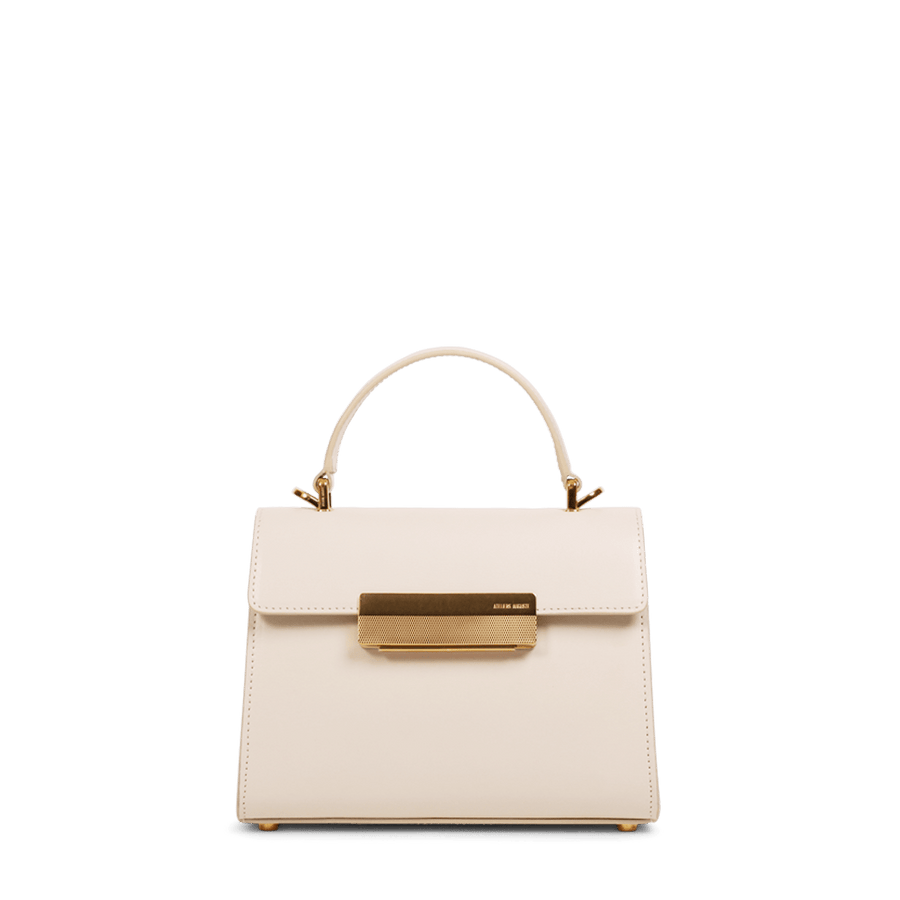 Mini Capucine Gold Edition - Cuir Box Blanc Cassé Ateliers Auguste