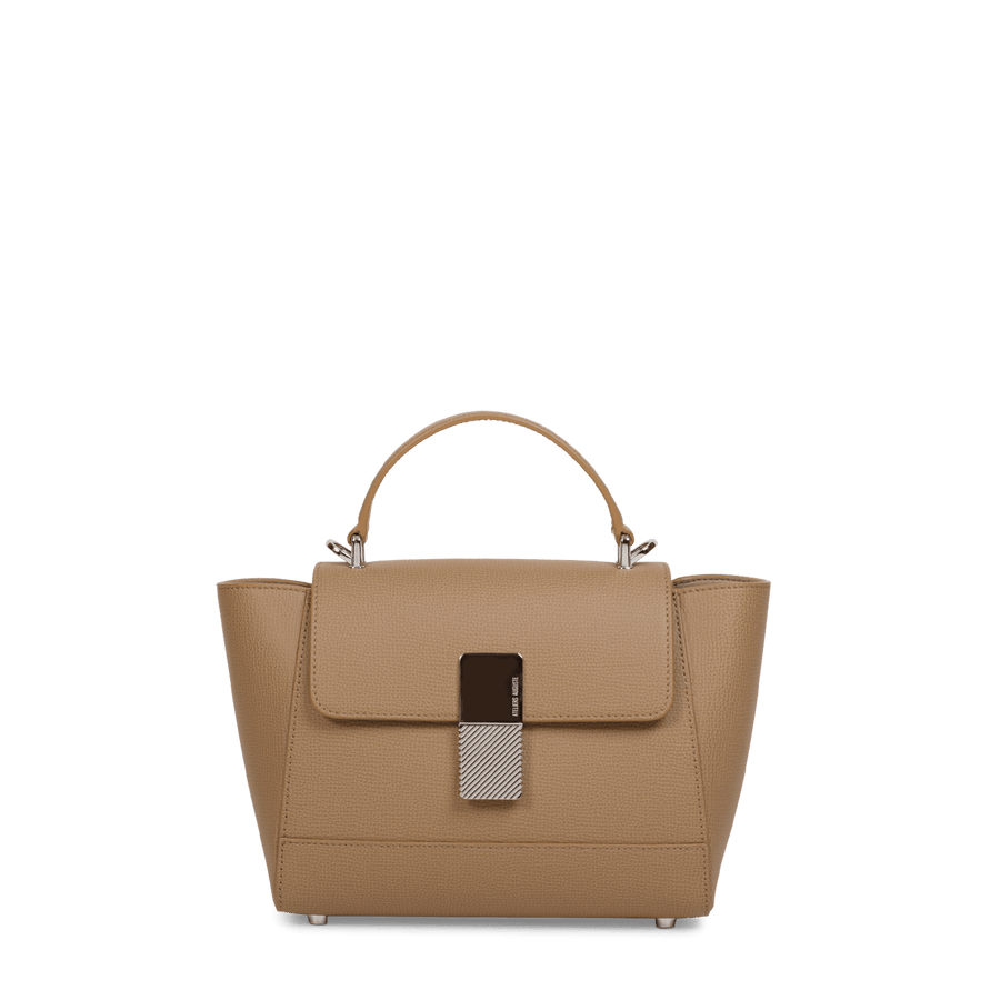 Mini Marly Silver Edition - Cuir Grainé Cappuccino Ateliers Auguste