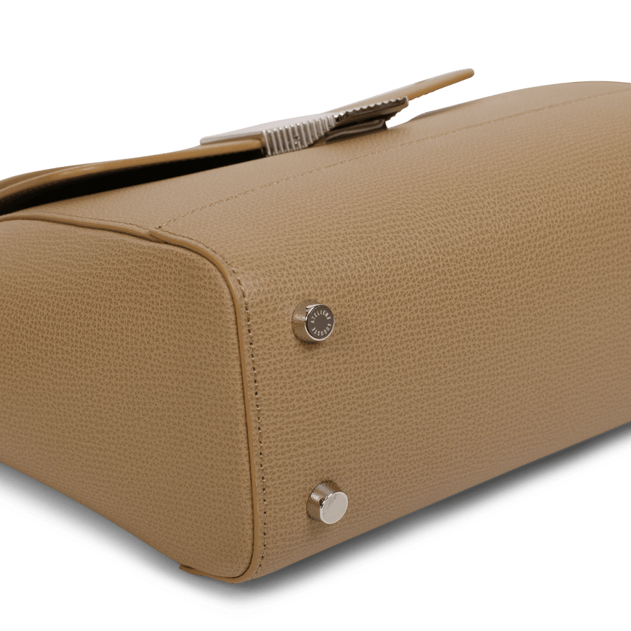 Mini Marly Silver Edition - Cuir Grainé Cappuccino Ateliers Auguste