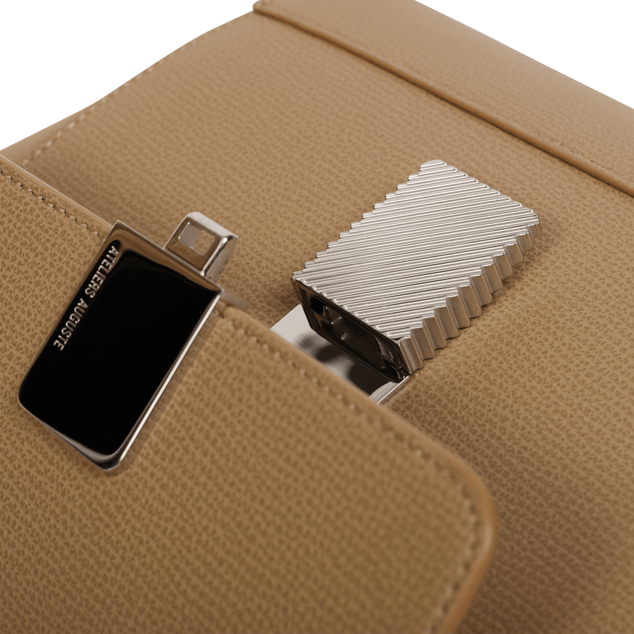 Mini Marly Silver Edition - Cuir Grainé Cappuccino Ateliers Auguste