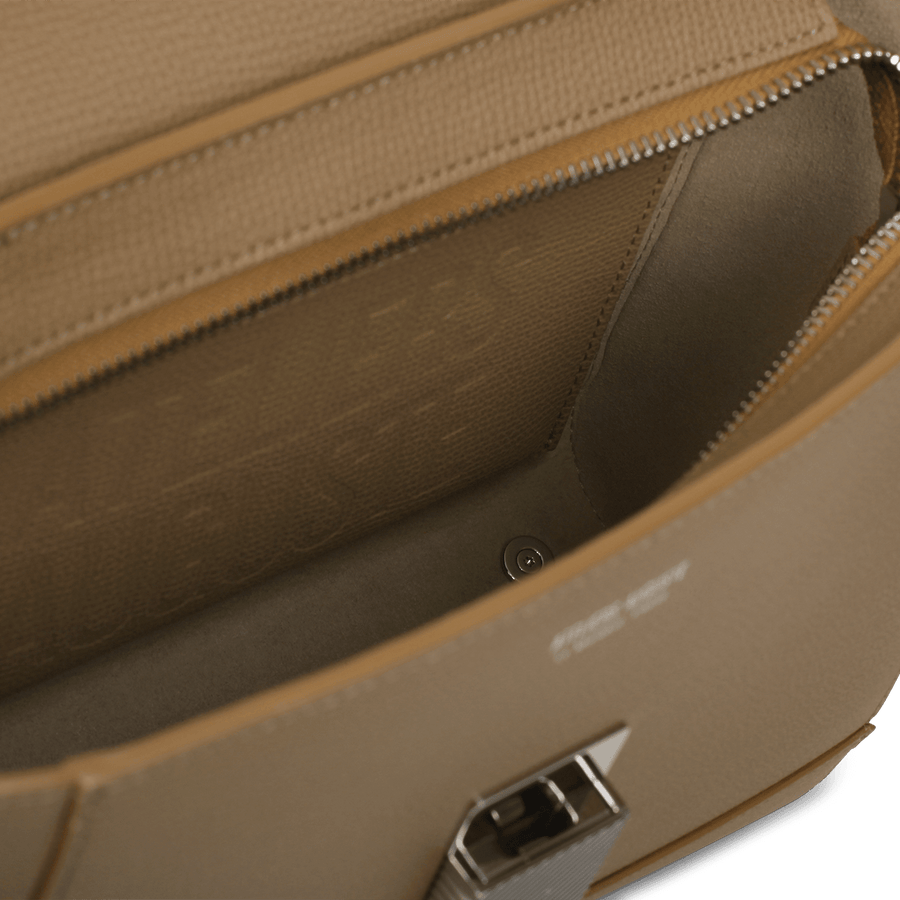 Mini Marly Silver Edition - Cuir Grainé Cappuccino Ateliers Auguste