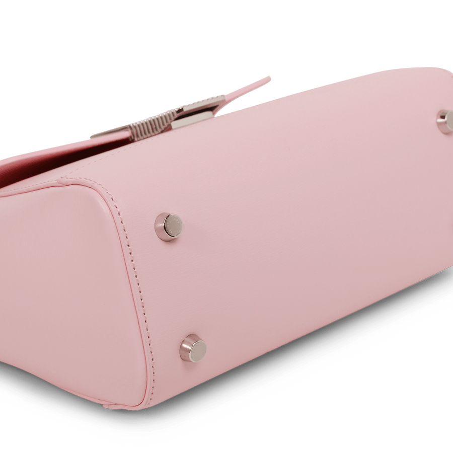 Mini Marly Silver Edition - Cuir Box Rose Pâle Ateliers Auguste