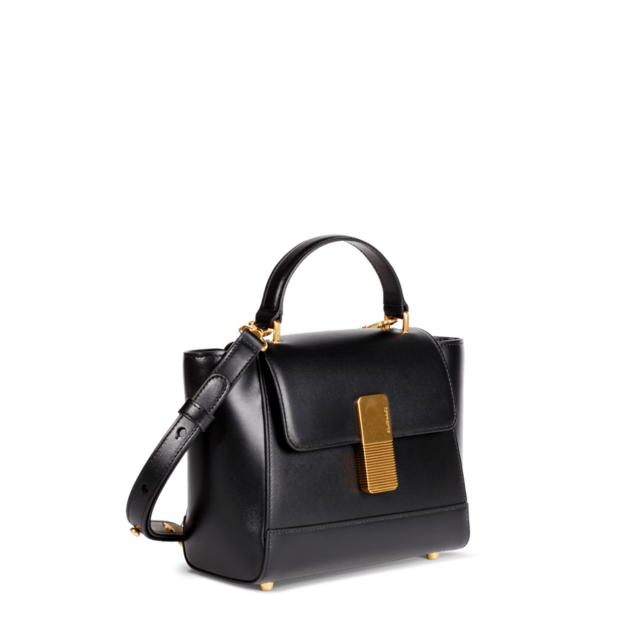 Mini Marly Gold Edition - Cuir Box Noir Ateliers Auguste