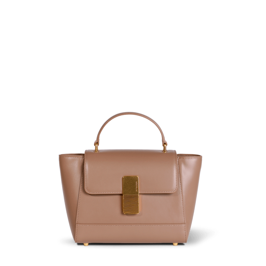 Mini Marly Gold Edition - Cuir Box Taupe Ateliers Auguste