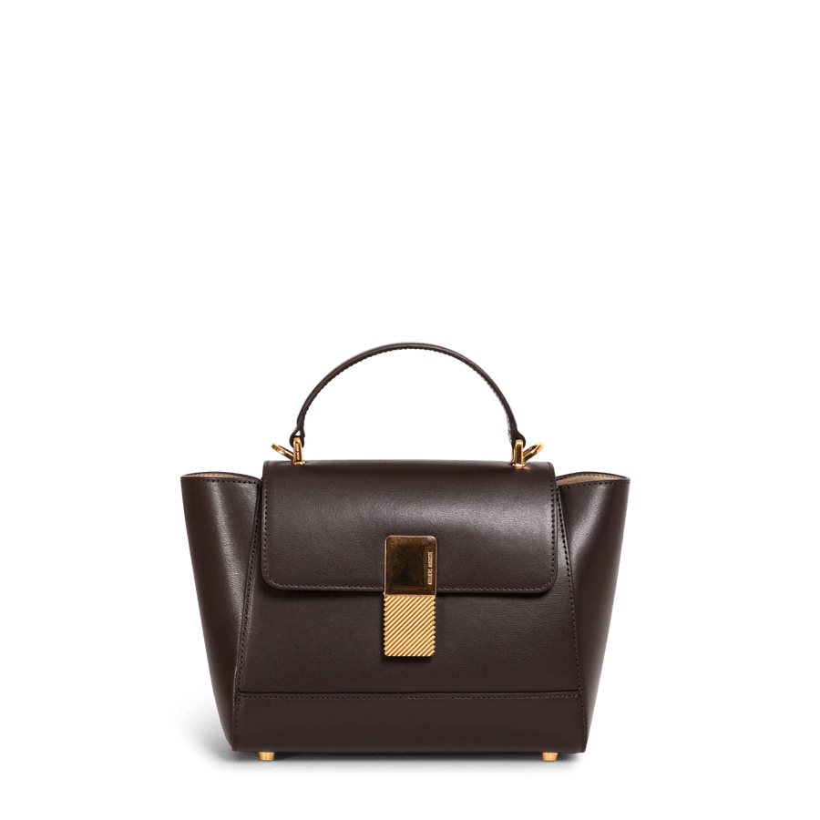 Mini Marly Gold Edition - Cuir Box Chocolat Ateliers Auguste