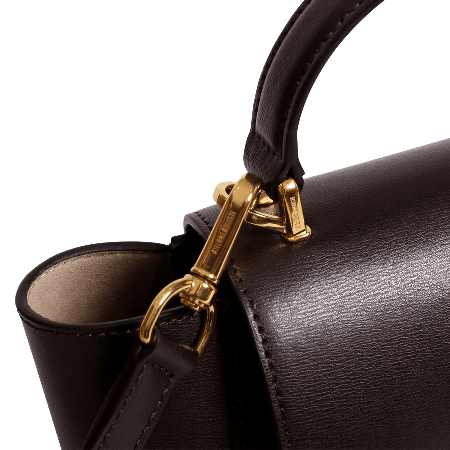 Mini Marly Gold Edition - Cuir Box Chocolat Ateliers Auguste