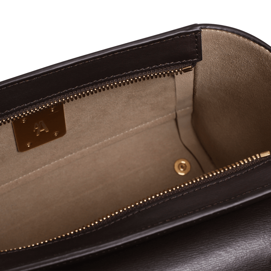 Mini Marly Gold Edition - Cuir Box Chocolat Ateliers Auguste