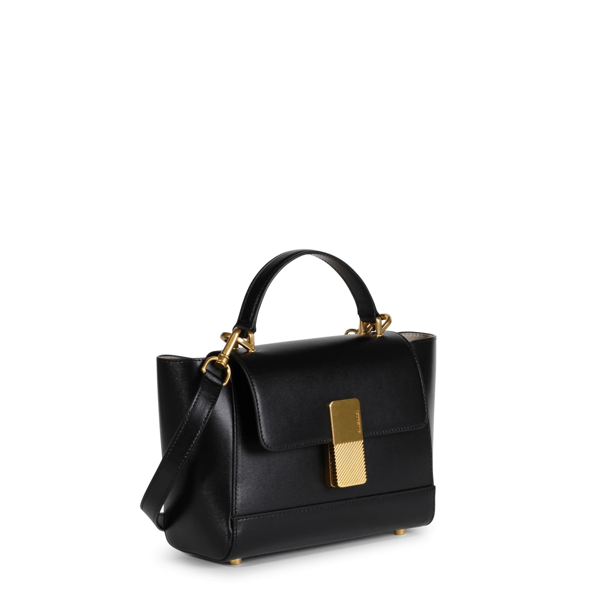 (49) Marly Paris マーリー　ビンテージ Mini Marly Gold Edition - Cuir Box Noir - Ateliers Auguste