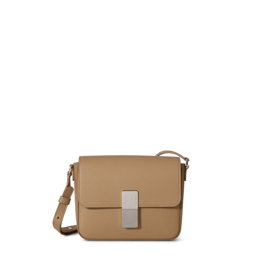 Mini Monceau Silver Edition - Cuir Grainé Cappuccino Ateliers Auguste
