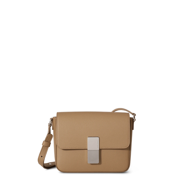 Mini Monceau Silver Edition - Cappuccino Pebble Leather – Ateliers