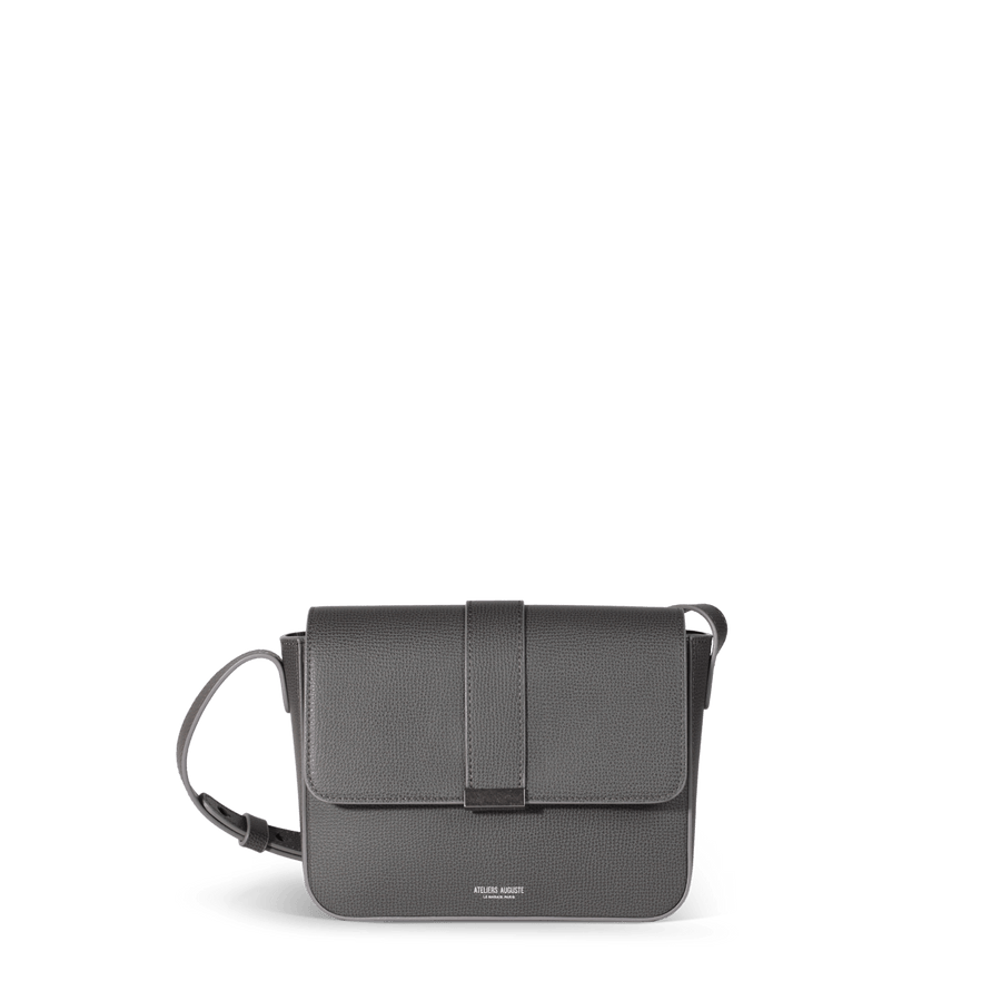 Mini Monceau Silver Edition - Cuir Grainé Gris Ateliers Auguste