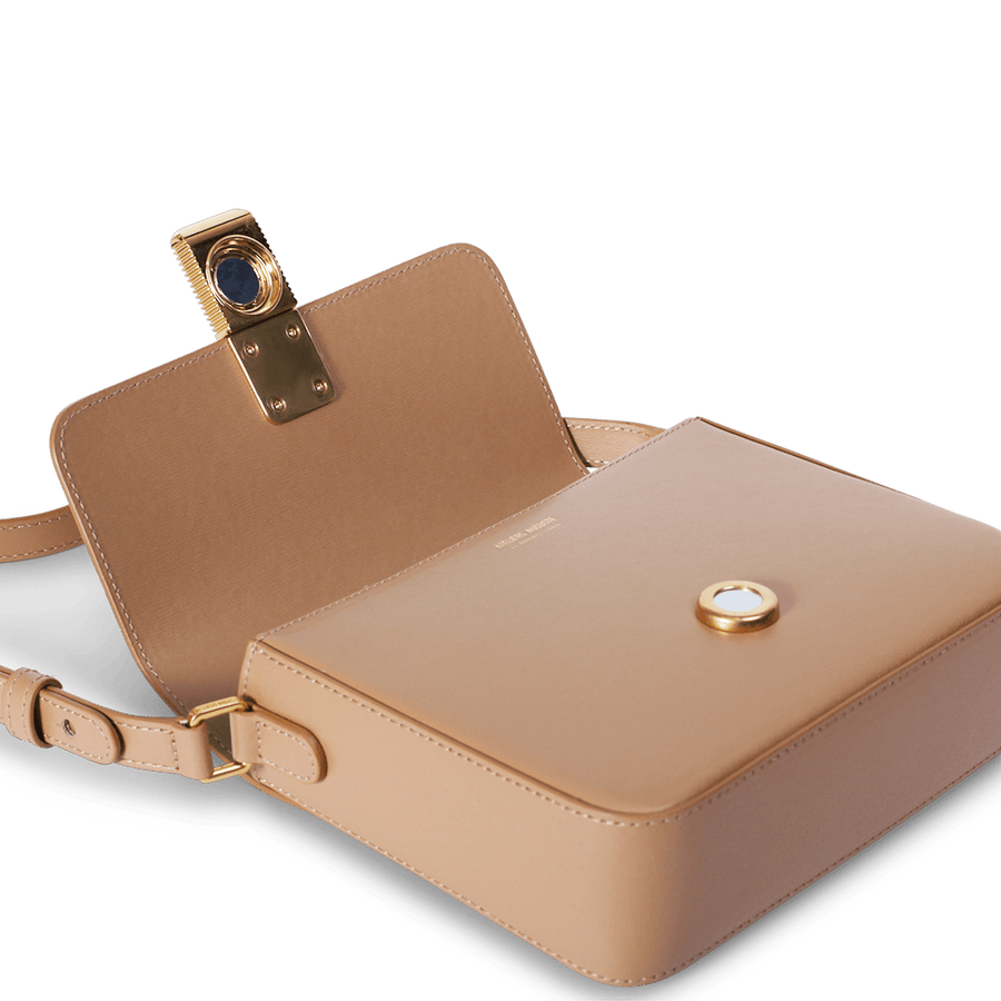 Mini Monceau Gold Edition - Cuir Box Noisette Ateliers Auguste