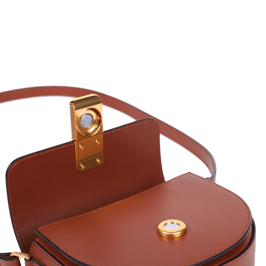 Mini Sully Gold Edition - Cuir Box Camel Ateliers Auguste