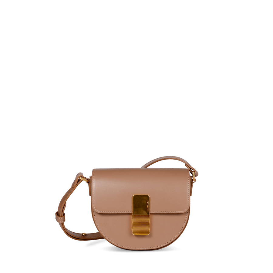 Mini Sully Gold Edition - Taupe box Leather