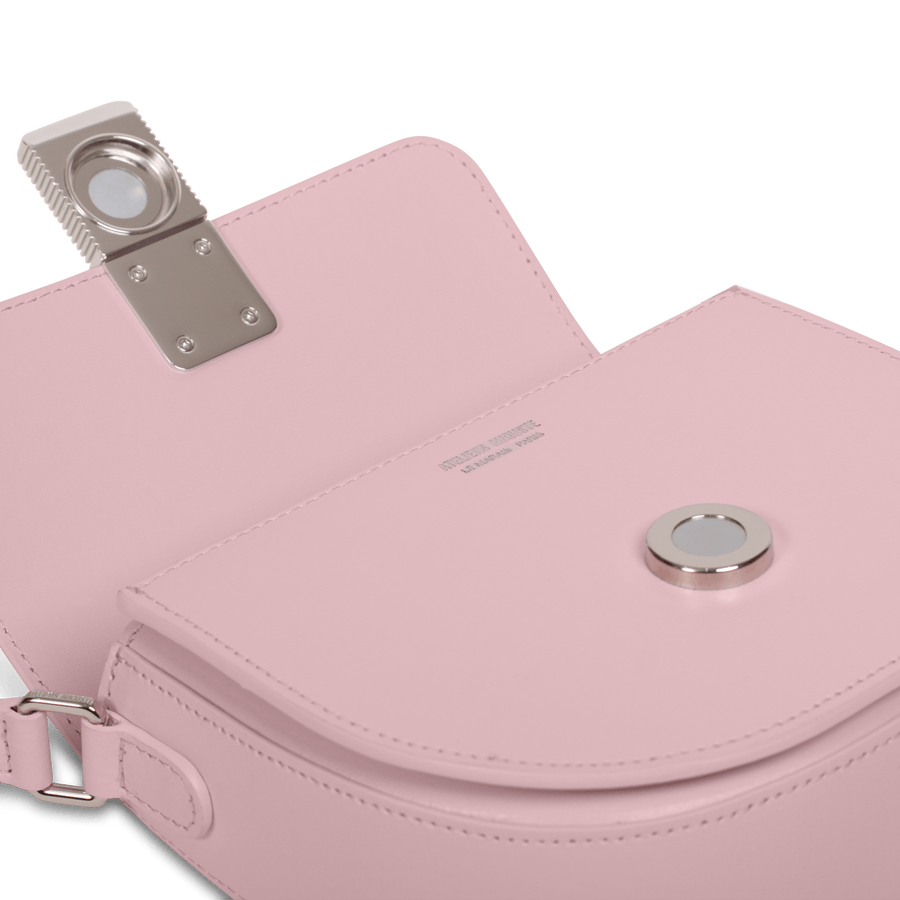 Mini Sully Silver Edition - Cuir Box Rose Pâle Ateliers Auguste