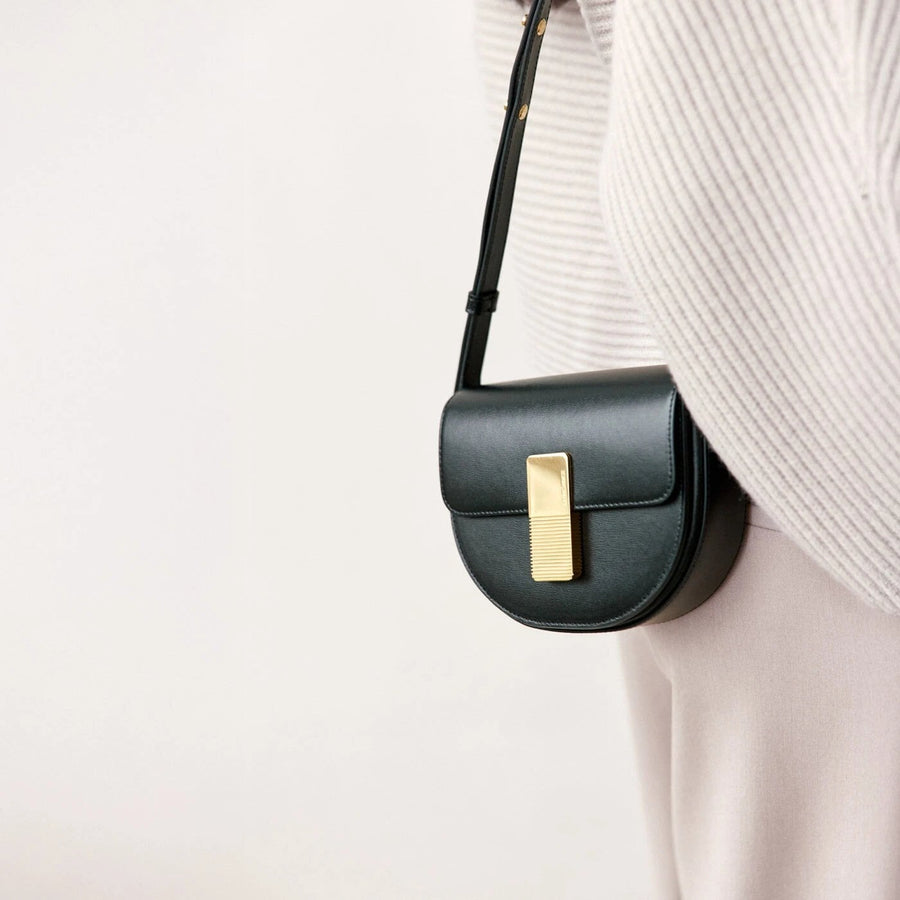 Mini Sully Gold Edition - Cuir Box Noir Ateliers Auguste