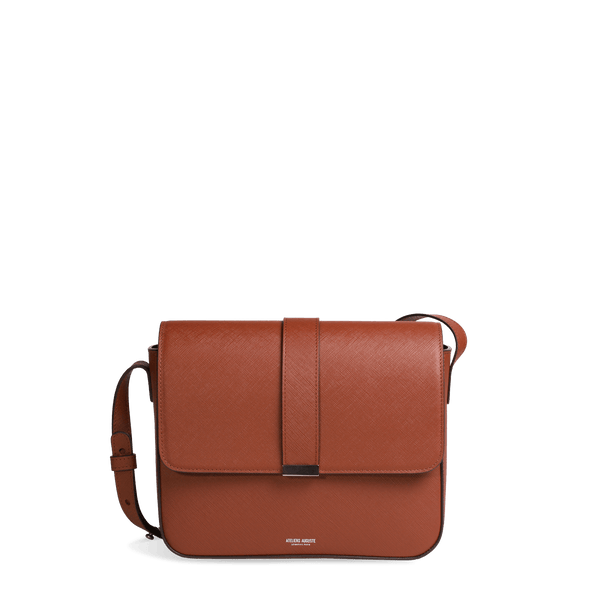 Grand Madame Handbag - Tan Saffiano Leather – Ateliers Auguste