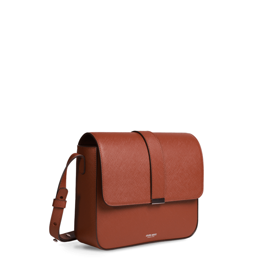 Mini Monceau Silver Edition - Red Smooth Leather