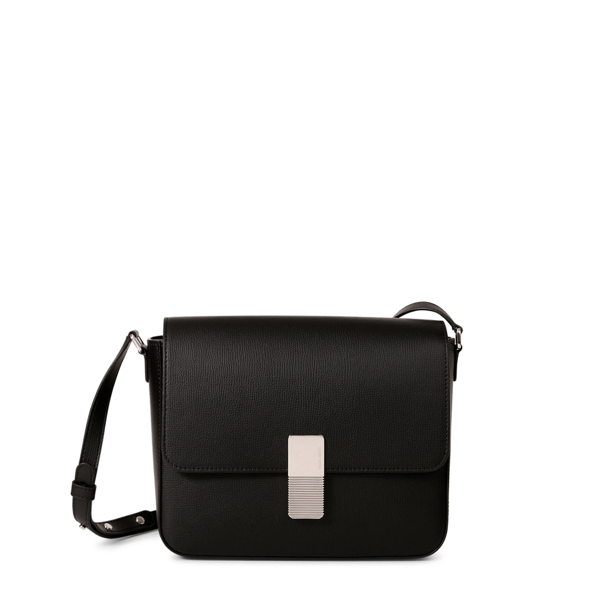 Monceau Silver Edition - Black Pebble Leather – Ateliers Auguste