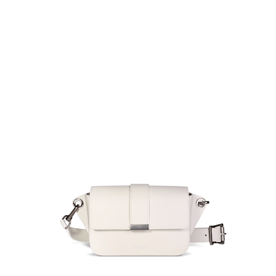 Roquette Belt Bag - Off-White Smooth Leather – Ateliers Auguste