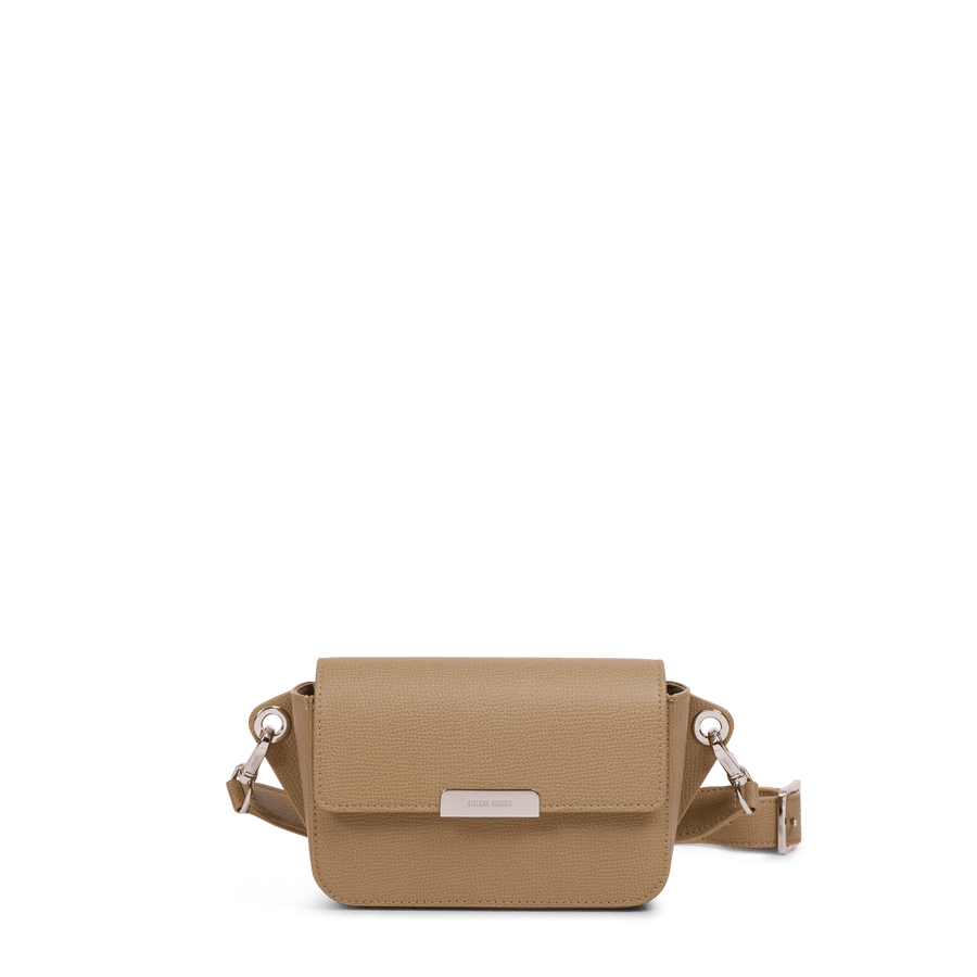 Roquette Silver Edition - Cuir Grainé Cappuccino Ateliers Auguste
