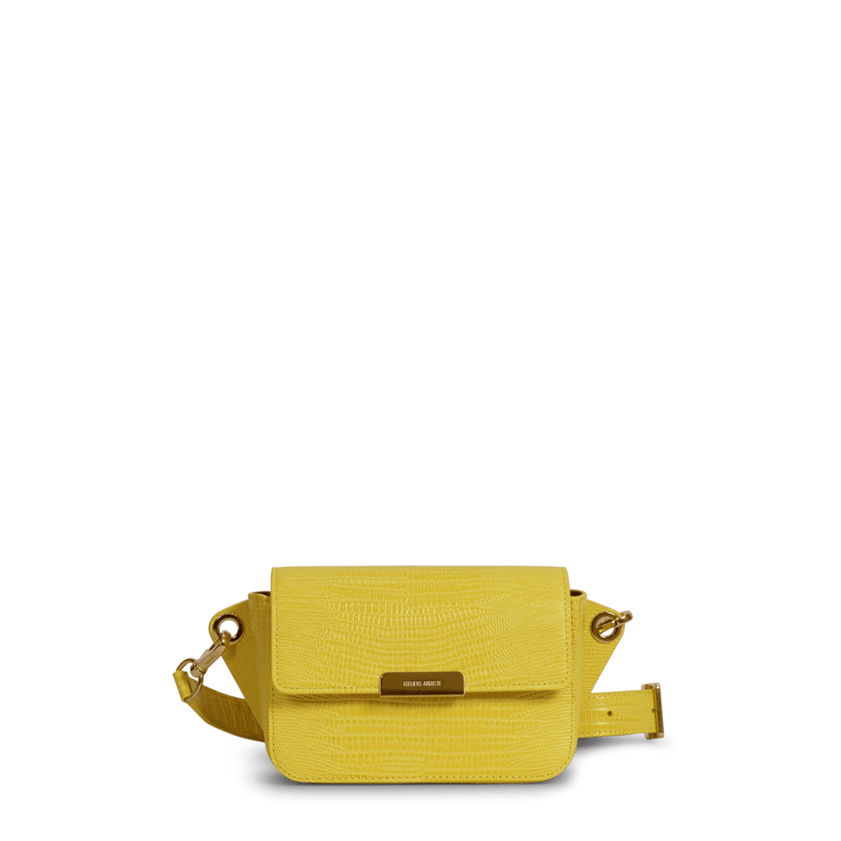 Roquette Belt Bag - Limoncello Lizard Embossed Leather – Ateliers