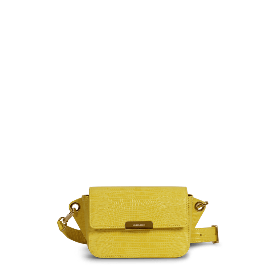 Roquette Belt Bag - Limoncello Lizard Embossed Leather – Ateliers