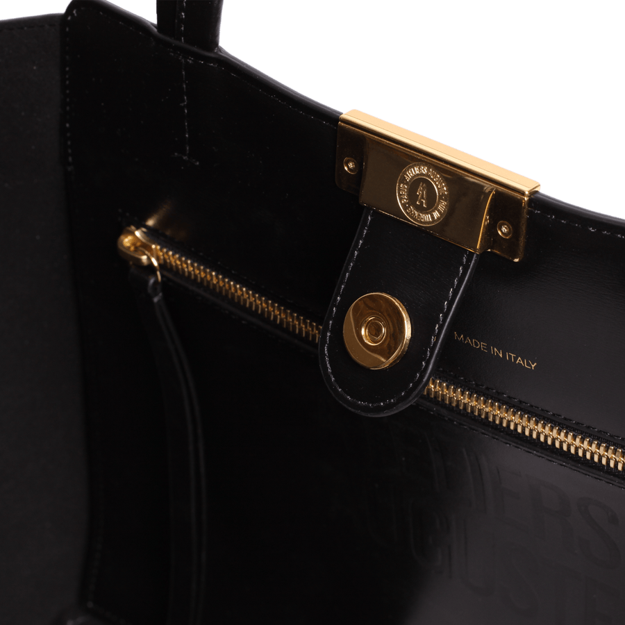 Sévigné Tote - Black Box Leather – Ateliers Auguste