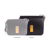 Mini Monceau Gold Edition - Tan Box Leather