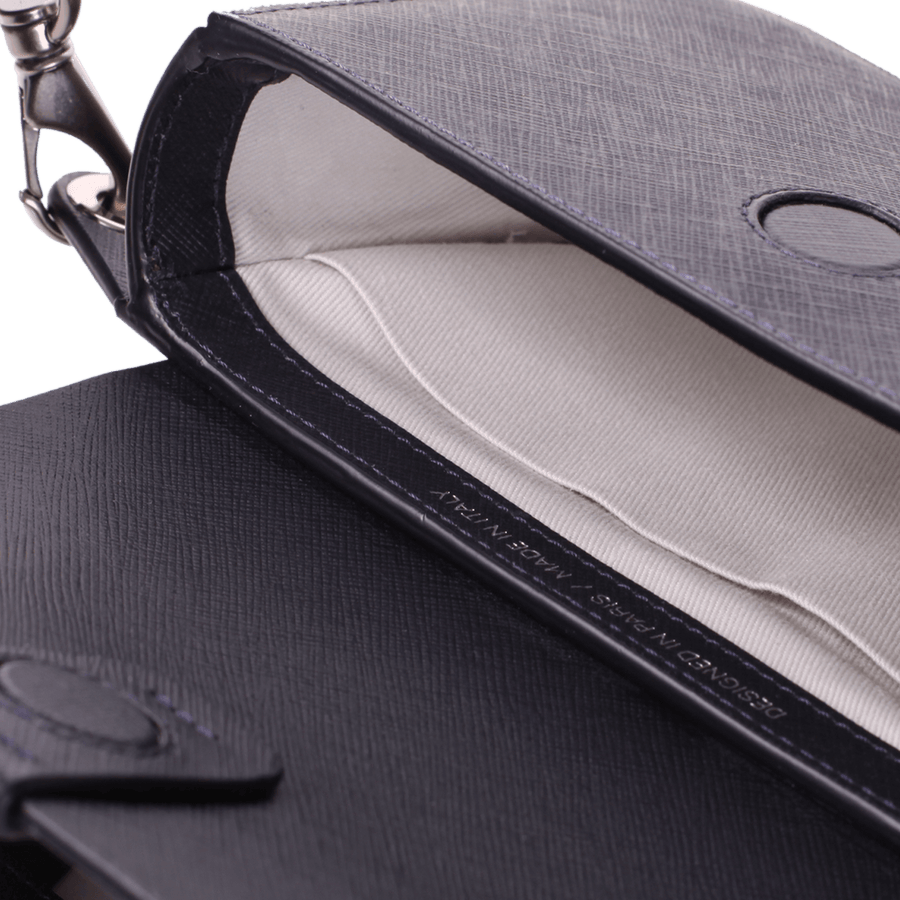 Sac ceinture Roquette - Cuir Saffiano Marine Ateliers Auguste